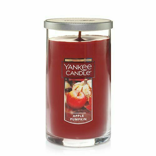 Yankee Candle Apple Pumpkin Candle 12oz Medium Pillar Great Scent eBay