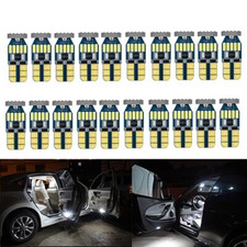 20x T10 Led Bulbs Canbus Error Free White 6000k W5w 194 Wedge Dome Map Light 20x T10 Led Bulbs Canbus Error Free White 6000k W5w 194 Wedge Dome Map Light