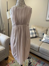 Asos Dress Blush/Light Pink Sleeveless & Flowy Size 6 Rouched Pleated