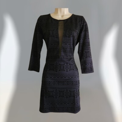 Derek Heart Dark Blue Bodycon Dress Medium | eBay
