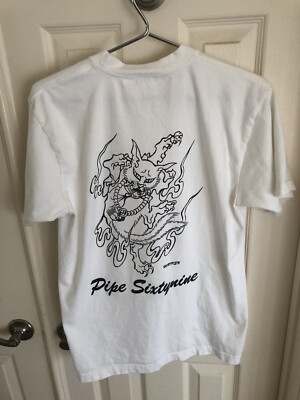 Pipe 69 Osaka Japan White Large Short Sleeve T Shirt Fast