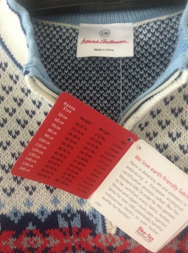 Hanna Anderson sweater unisex (130) size7-10 years old - Picture 4 of 7