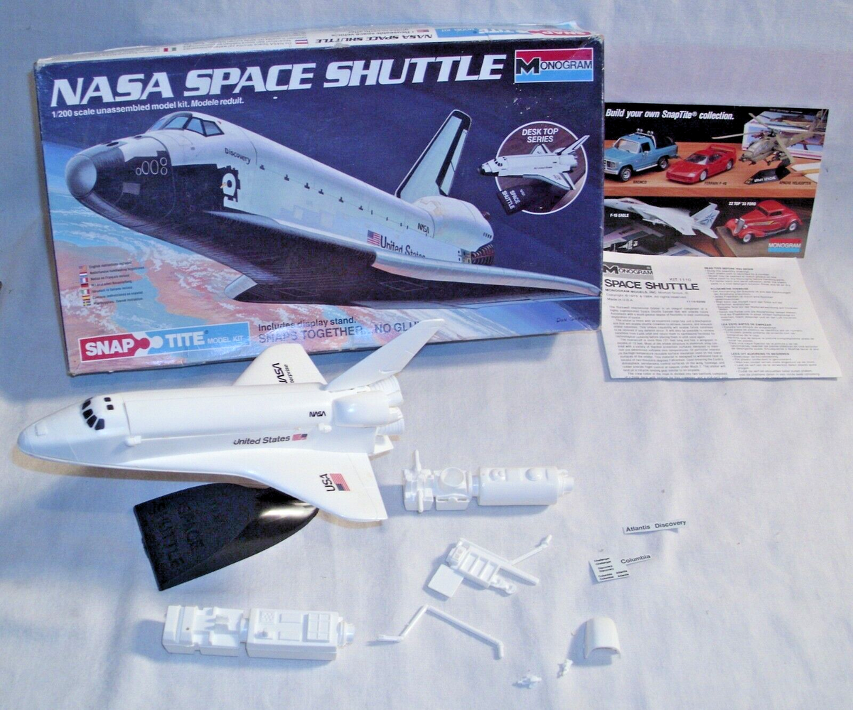 航空機・ヘリコプター desk display model 1/200 space shuttle MONOGRAM NASA SPACE SHUTTLE DESK TOP MODEL KIT BOXED 1:200 1101 | eBay