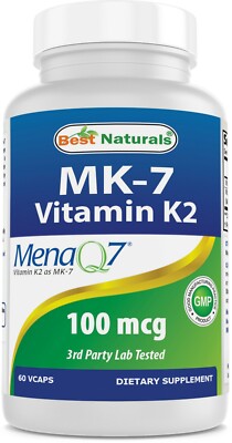 Best Naturals MK-7 100 mcg 60 Vcaps 