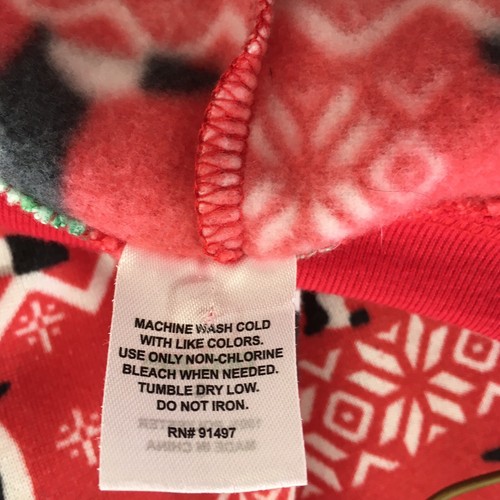 Christmas 1 pc Pajamas December 25th Brand Zip Front Pockets Unisex Penguins - Picture 7 of 8