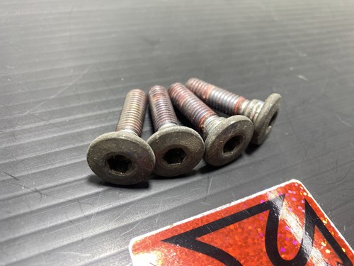 03 04 KAWASAKI NINJA ZX6R 636 REAR BACK BRAKE ROTOR BOLTS DISC HARDWARE SET - Bild 2 von 4
