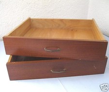 2 dunkle Schubladen Shabby für Kommode Anrichte Schrank Schub Schübe Nr. 8