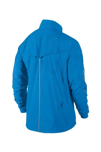 NIKE MEN'S RUNNING REFLECTIVE LIGHTSPEED ZIP UP JACKET - BLUE LAGOON - Men's XL - Picture 2 of 3