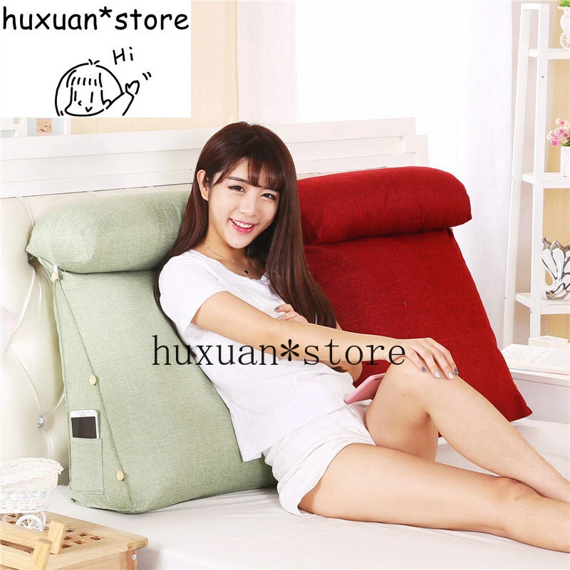 Bed Triangular Backrest Cushion Sofa Pillow Back Support Large Maternity  Pillow