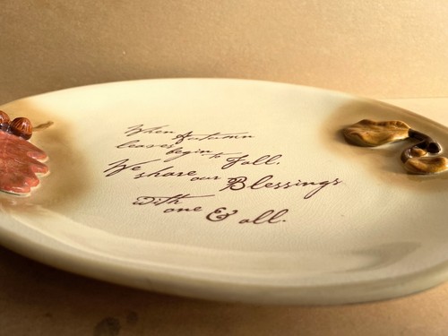 NEU Russ Herbst Herbst Thanksgiving saisonale Platte 14,75"" Keramik Serviergeschirr - Bild 4 von 6