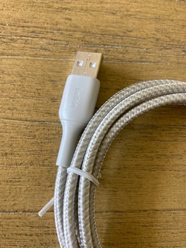 2 NEW Authentic Belkin Boost Charge USB-A USB-C Cable 5 FT Durable Cable Gray - Picture 2 of 3