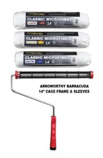 Arroworthy Microfibre Roller Cage Barracuda 14" Inch Frame Sleeve Set Med long
