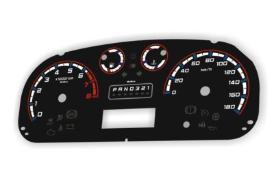 Hummer H3 - plasma tacho glow gauges tachoscheiben dials - converted from MPH to
