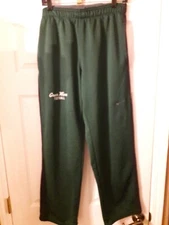NIKE THERMA FIT TULANE GREEN WAVE FOOTBALL NEW ORLEANS TEAM USED SWEATPANTS SZ L