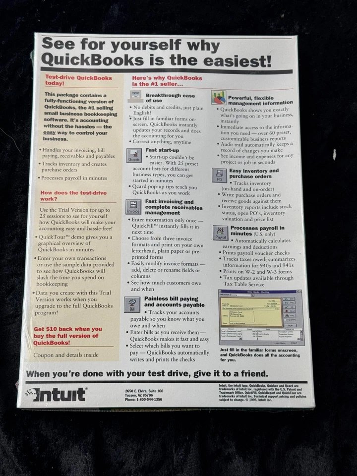 QuickBooks Trial Version for Windows 3.5 Media Sealed NIB - Image 2 of 3