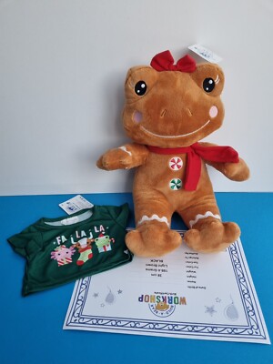 Lebkuchen Frosch Build A Bear Lebkuchen Plüsch mit T-Shirt/Kleid neu mit Etikett 