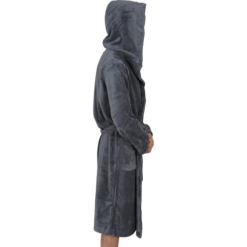 Herren-MORGENMANTEL-Bademantel-Koralle Fleece-Kapuze-SUPER WEICH-dick-Gewicht USA VERKÄUFER - Bild 5 von 64