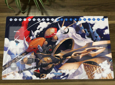 2021 Digimon Duel Playmat Alphamon Omnimon Trading Card Game DTCG CCG Mat & Bag