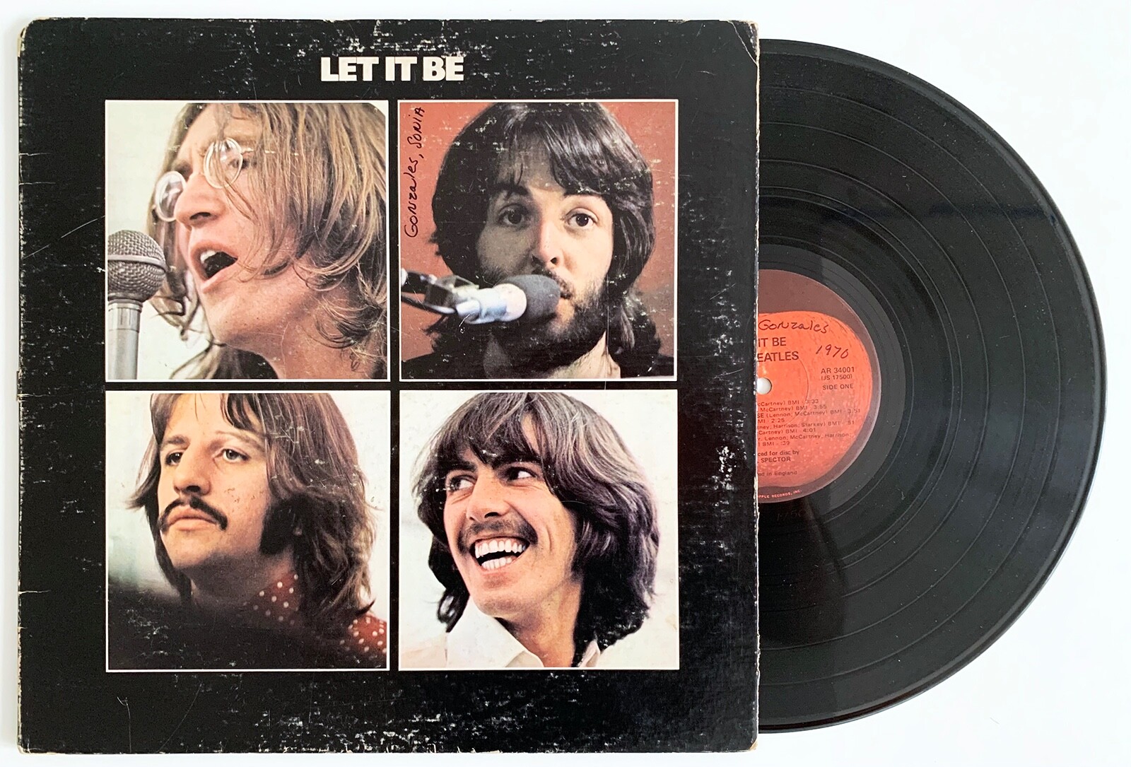 BEATLES – Let It Be Original 1970 Apple Records Scranton 2nd press LENNON VINYL