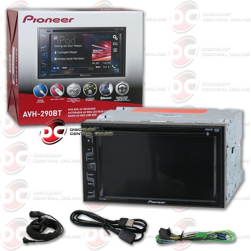 PIONEER AVH290BT CAR DOUBLE DIN 62quot TOUCHSCREEN USB DVD CD BLUETOOTH STEREO