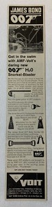 1966 Voit JAMES BOND 007 ad ~ Snorkel-Blaster, more