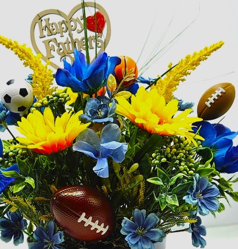 Happy Father's Day Gift for Sports Dad - Football/Soccer/Basketball Accents - Picture 11 of 11