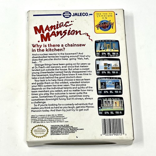 Maniac Mansion Nintendo NES Game Complete CIB w/ Box Poster & Instruction Manual - Picture 19 of 24
