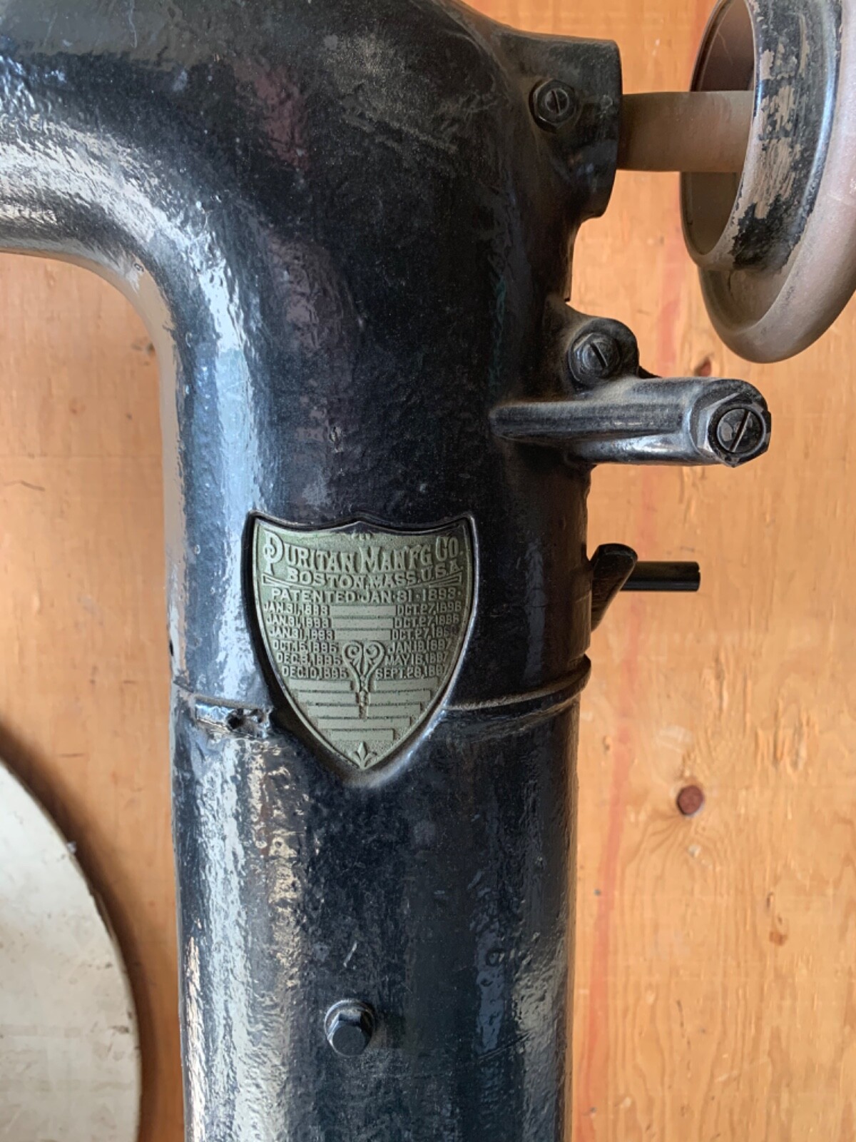 Puritan 36” high post Leather Sewing Machine eBay