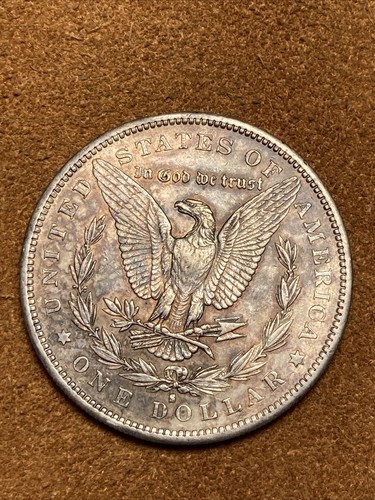 1890 S Morgan Silber Dollar VAM17 Tilted S - Bild 2 von 2