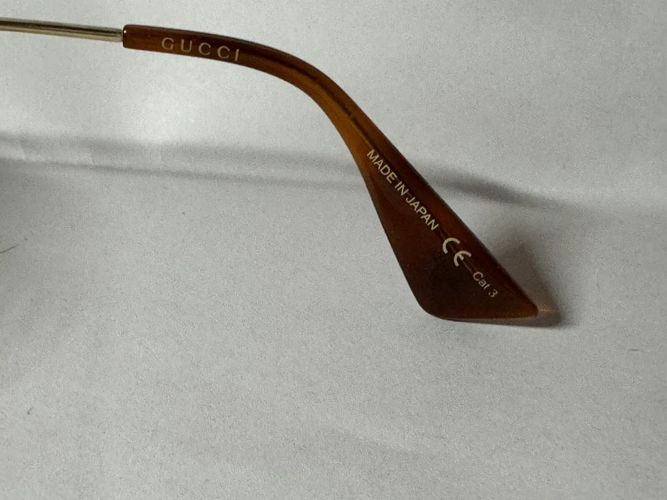 Gafas de sol Gucci Tortuga Redondas GG0061S 56-22-140 mm Grandes Logo Lados, Japón Foto 4 de 4