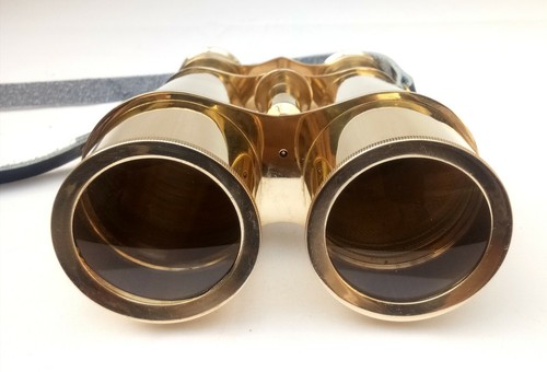 Sifaat World 6" Solid Pure Brass Binocular with Supportive Neck Strap (Replica) - Picture 6 of 8
