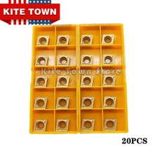 20pcs CCMT09T304 CCMT32.51 Carbide Turning Insert Lathe Milling Blades