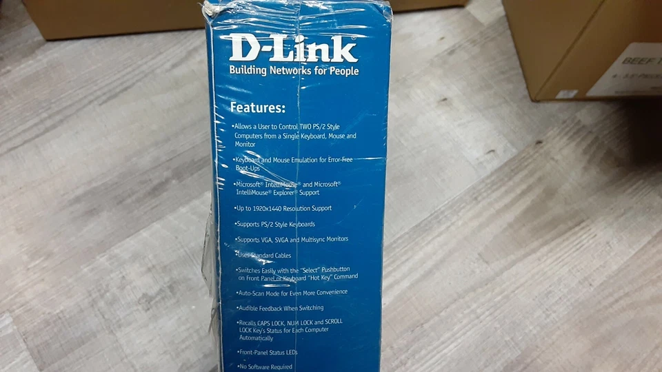D-Link 2 Port KVM Switch Multi Computer Management (Unopened Sealed Factory New) - Image 2 of 4