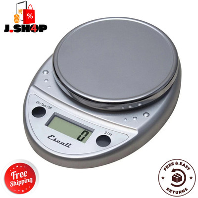 Escali Primo Digital Food Scale Chrome 11lb Kitchen Weight Tare Spill Resistant