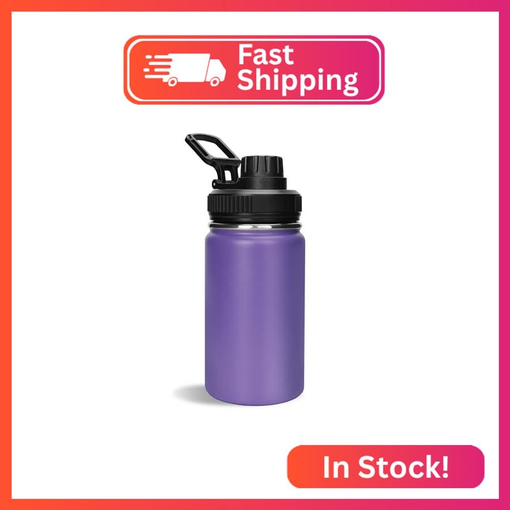 Silimore 12 oz Water Bottle,Small Insulated Water Bottle, St