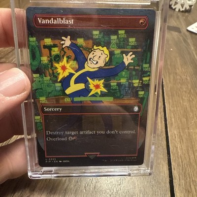 2024 MTG Magic the Gathering Fallout Borderless Non Foil 355 Vandalblast Pip Boy