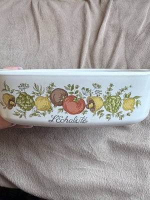 RARE Vintage CorningWare Spice of Life L'Echalote A-1-B 1 Quart STAMPED!  No Lid