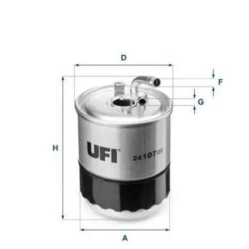 FUEL FILTER 24.107.00 FOR JEEP GRAND/CHEROKEE/III/SUV COMMANDER  MERCEDES-BENZ - Image 4
