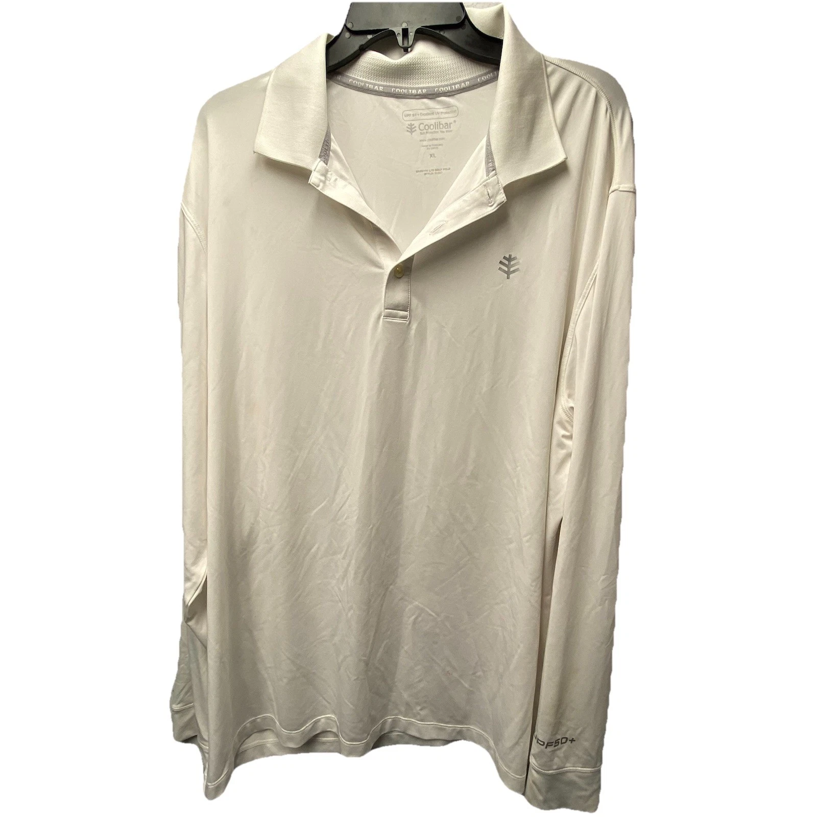 Coolibar UPF 50+ Erodym Long Sleeve Golf Polo Size XL