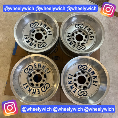 5x127 ENKEI EK77 WHEELS 15'' 8.5J ET-35 CHEVY OLD SCHOOL VINTAGE C10 BBS WORK SSR