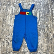 Vintage Lacoste IZOD Color Block Blue Romper 6-9 months