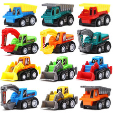 Pull Back Car, 12 Pcs Mini 2.2 inches 1.4 1.2 inches, Multicolor