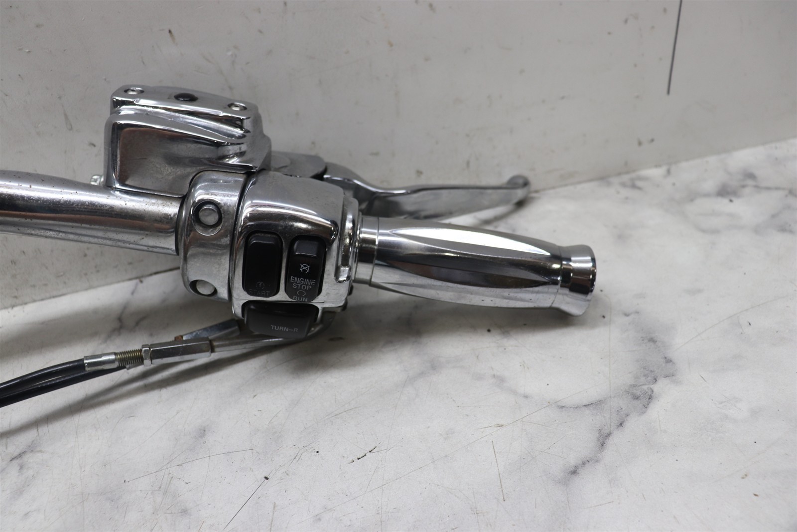 2000 Harley Road King Complete Handlebar Set w/ Controls & Switches CHROME