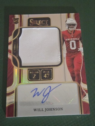 2025 Panini Select #PSS-WJN Will Johnson Prime Selections Prizm Signatures #/199