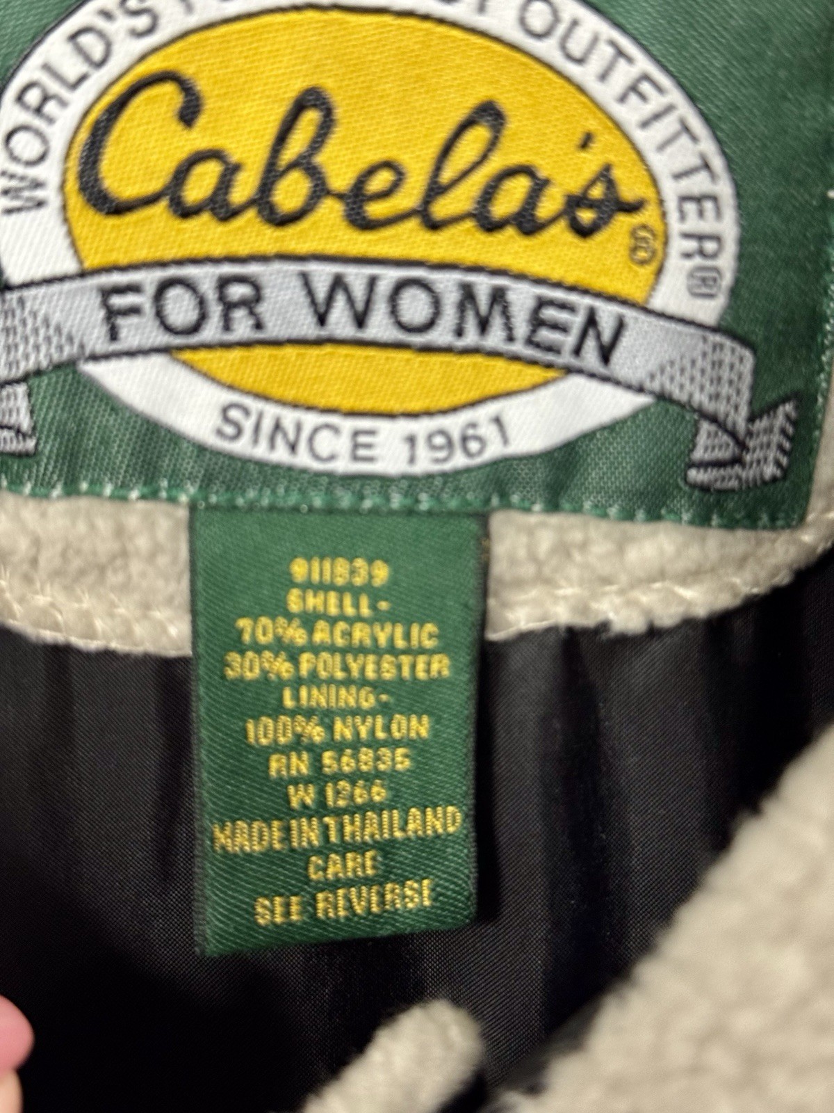 Cabela's Aztec Pattern Deep Pile Lined Fleece Jac… - image 4