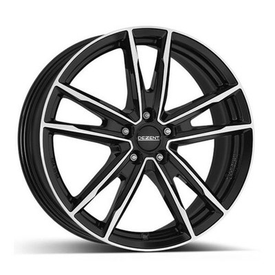 1x DEZENT DEZENT KF DARK ECE black polished 7.5Jx19 5x114.3 ET49.5