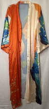 Multicolor Floral print Kimono Long robe beach cover up printed kaftan Cardigan