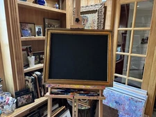 Abstract Expressionist Black Monochrome Painting “Circles Of Life”