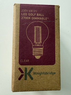 Knightsbridge E27 4W LED Golfball Glühbirne (dimmbar)