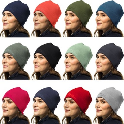 Jack Wolfskin Real Stuff Outdoor Soft Warm Winter Lightweight Fleece Beanie Hat